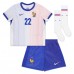 Maillot de foot France Theo Hernandez #22 Extérieur vêtements enfant Europe 2024 Manches Courtes (+ pantalon court)